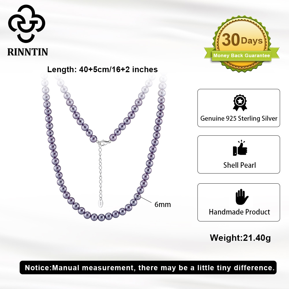 Rinntin 925 Silver Simple Pear - Pearl Choker Necklace Vintage 评论和价格
