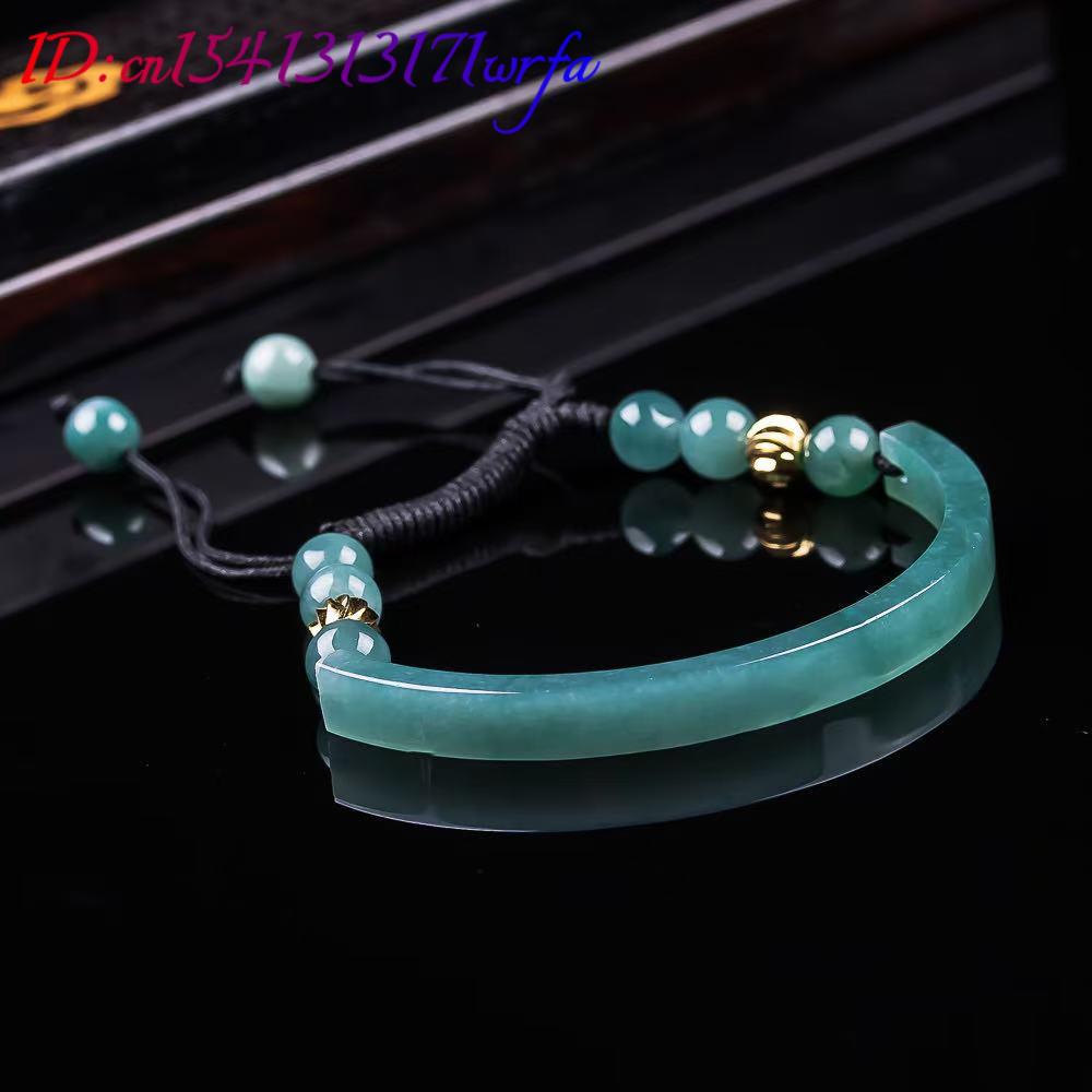 Myanmar Jadeite Bracelet Acces - Bracelets 评论和价格
