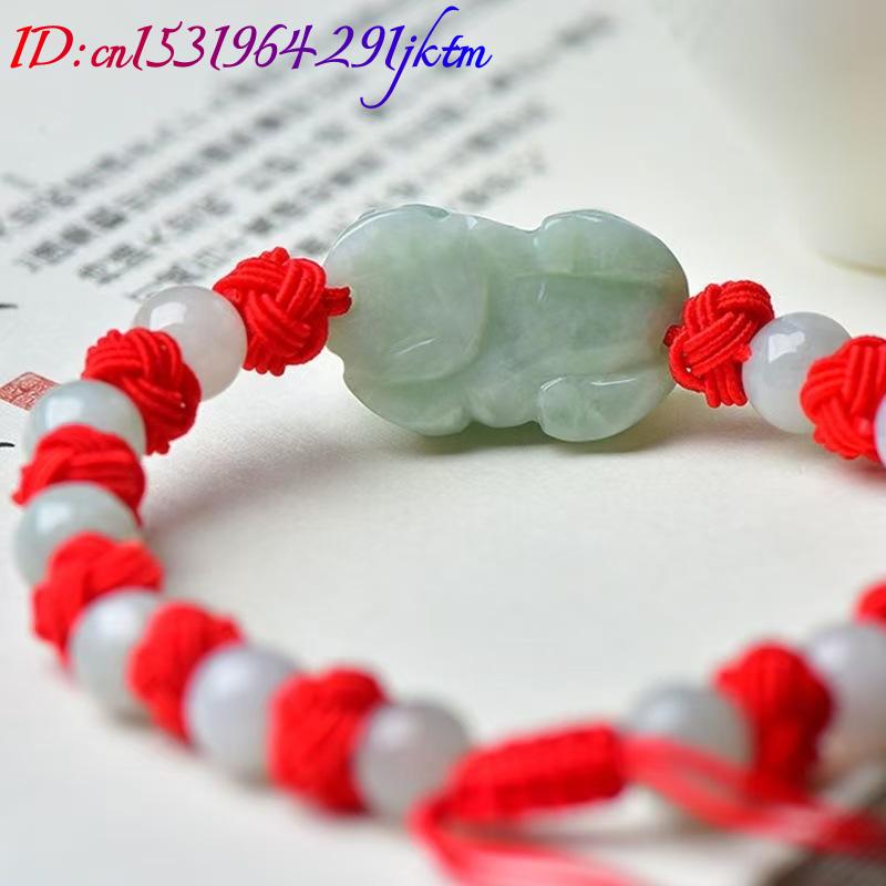 Natural Burmese Jadeite Pixiu  - Bracelets 评论和价格
