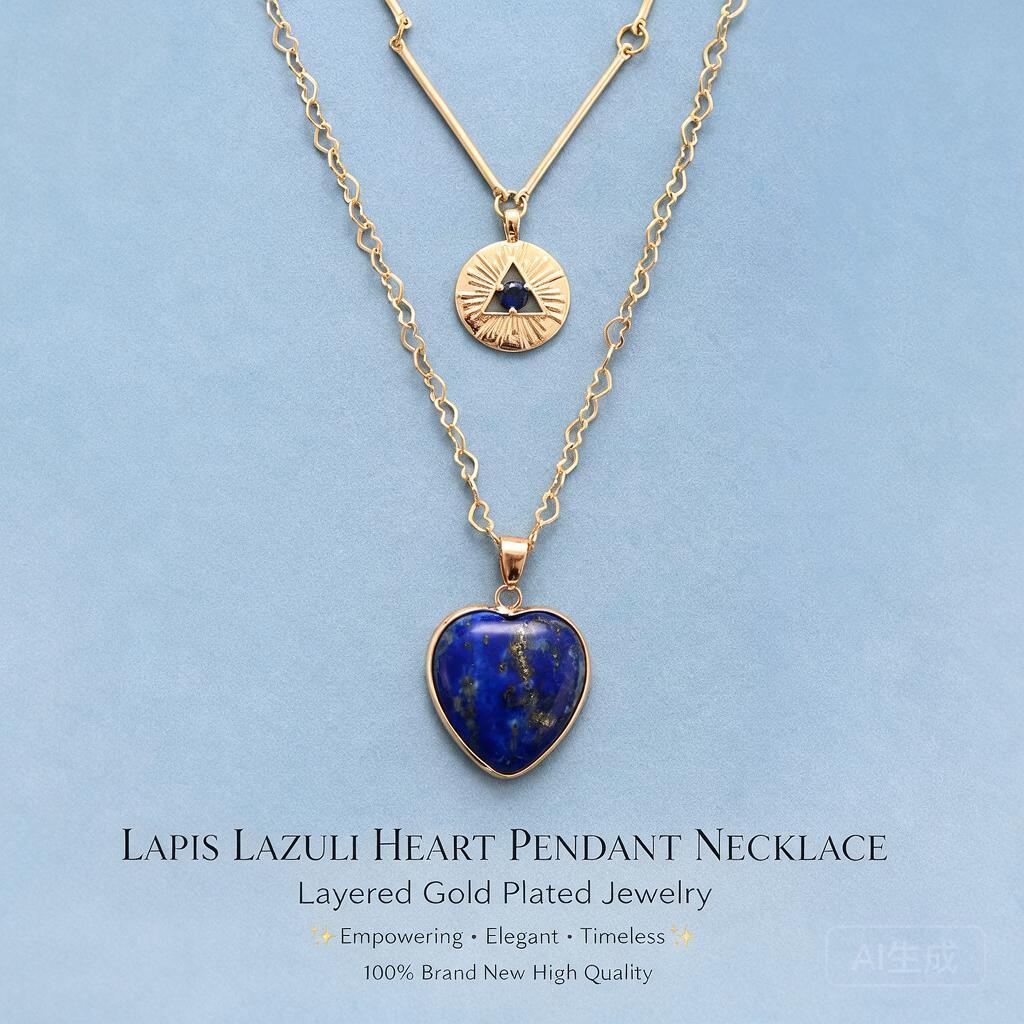 Layered Necklaces Natural Gems - Layered Pendant Necklace Aesthetic 评论和价格