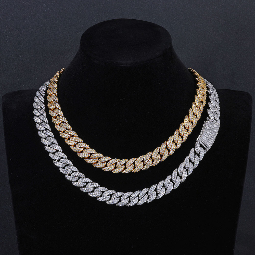 ESKEEM New Style 13MM Iced Out - Cuban Link Chain 12Mm 评论和价格