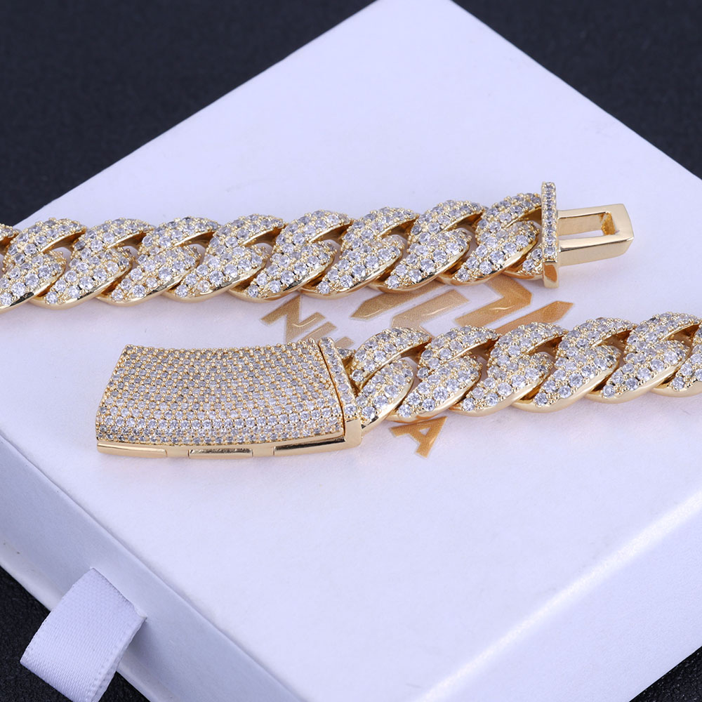 ESKEEM New Style 13MM Iced Out - Cuban Link Chain 12Mm 评论和价格
